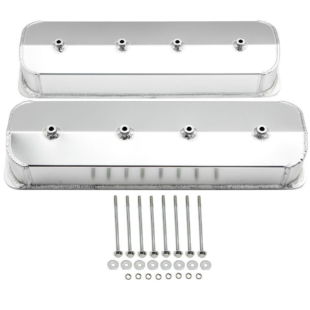 Maxpeedingrods Fabricated Aluminum Valve Covers Center Bolt For Chevy 305 350 SBC 19872000