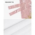 thumbnail image 6 of Christmas Pink Snowman Snowflakes Window Curtain for Living Room Christmas Kitchen Cabinet Tie-up Valance Curtain Rod Pocket, 6 of 6