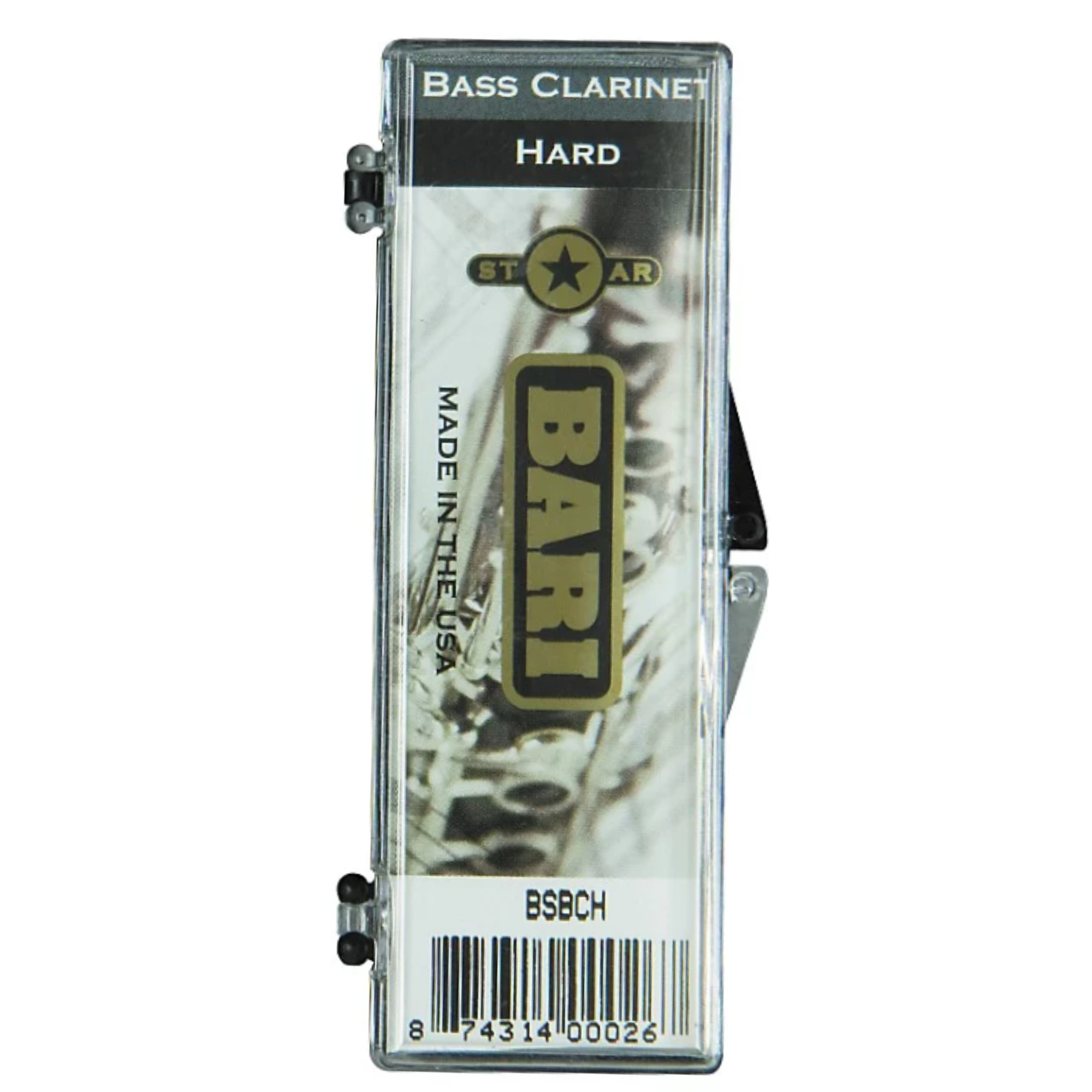 Bari Synthetic Bass Clarinet Reed, Star (Gold) - Strength: Hard 3.5 - 4.0