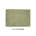 thumbnail image 3 of Better Trends 17" x 24" Premium Bathroom Rugs 100% Cotton Soft Reversible Tufted Bath Mat Water Absorbent Bath Rug Ideal for Bathroom Shower and Tub Use (Sage) Edge Collection, 3 of 4