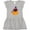AC-Heather Grey, variant on Inktastic Halloween Cat, Black Cat, Witch Hat, Pumpkin Girls Toddler Dress