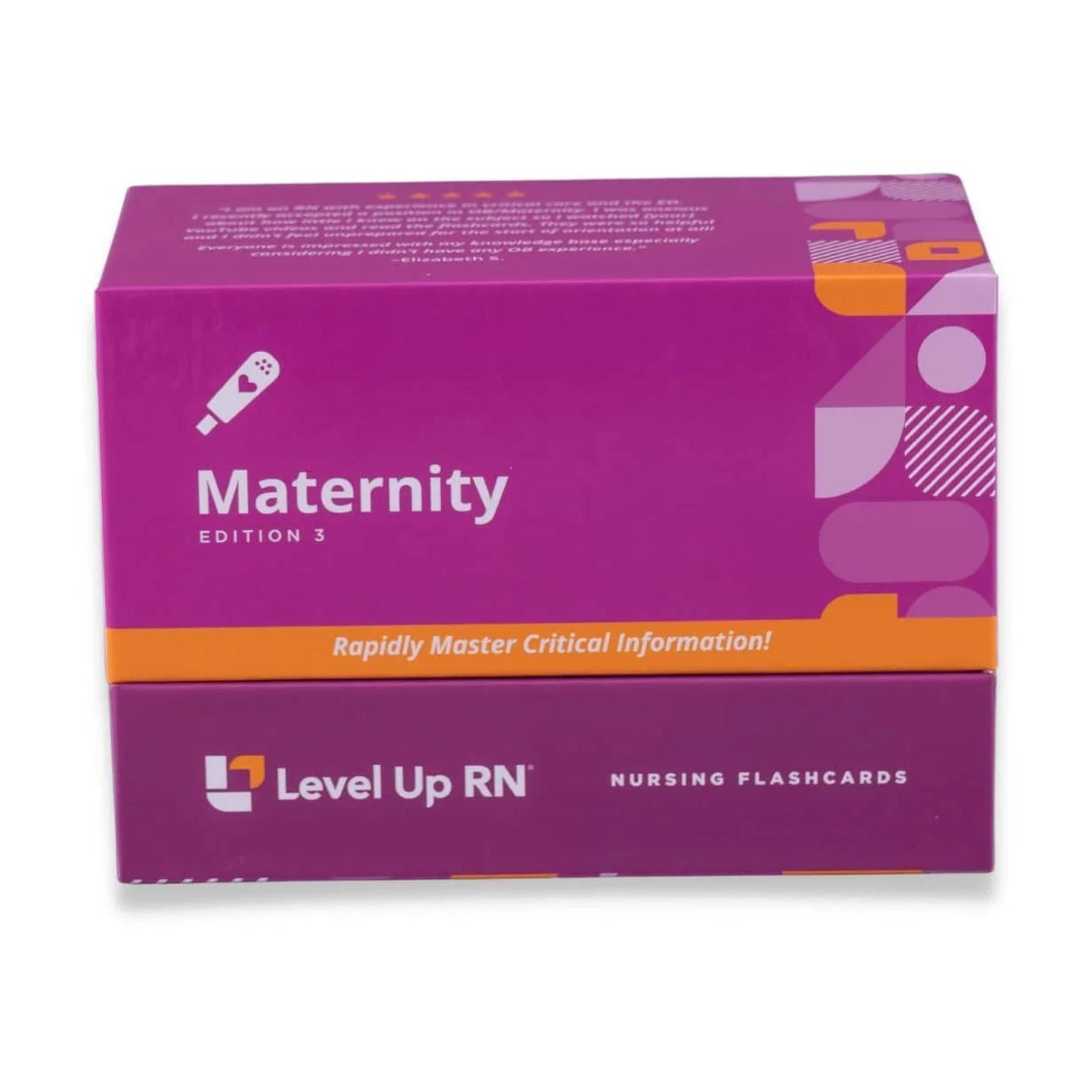Level UP RN Maternity LPN RN Review Flash Cards-Essential Info for Nursing School 3" x 5", 140 Count