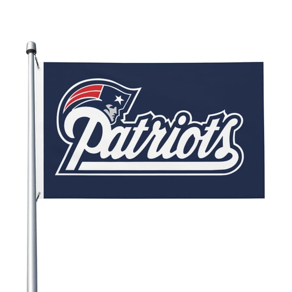 New England Football Team 3x5 FT Double-Sided Flag (Pole Not Included), Quick-Drying for Lawn, Balcony & Party Decor 35Flag-123