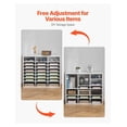 thumbnail image 5 of Literature Organizer 24 Compartments, White Wood Mailbox Sorter, 5 of 6