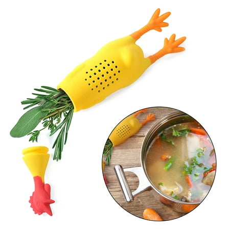 Silicone Scream Chicken Seasoning Pot Condiment Container Spice Box for  Stewing Soup 