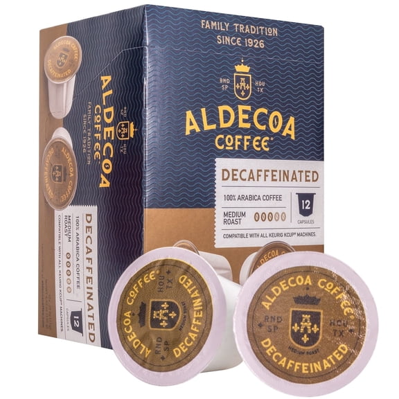Aldecoa Colombia Decaf Coffee Pods, Single Origin Colombian Coffee, Compatible with Keurig K-Cup Brewers, Smooth Medium Roast, 72 Count Value Pack