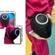 thumbnail image 3 of Squid Game Black Mask Cosplay Casco Máscaras Halloween Props,triangular Afortunado Sencillez, 3 of 5