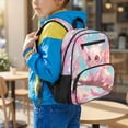 thumbnail image 2 of Uorisanigo Pink Floral Dragon Backpack for Girls School Elementary Bookbag Large Capacity Lightweight Daypack with Side Pocket for Camping Outdoor Hiking, 2 of 7