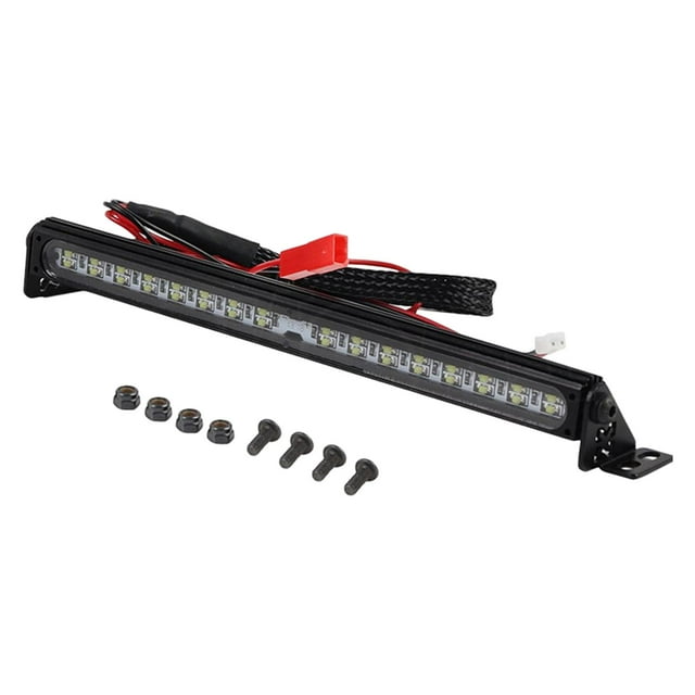 Barra De Luz LED De Lámpara De Techo Sobre Orugas RC De Metal (18LED) Para Trx-4 RC4WD D90