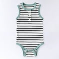thumbnail image 2 of Ccpelsie Infant Baby Boy Girl Summer Romper Jumpsuit Short Sleeve One Piece Outfit Summer Clothes(Green,3-6 Months), 2 of 6
