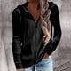 thumbnail image 1 of Sudaderas Con Cremallera Sudaderas Con Cremallera De Manga Larga Con Cremallera Outwear Abrigo De Suéter Rib Knit Sudaderas Con Capucha De Manga Larga Mujer Suelta Casual Color ANGGREK No, 1 of 7