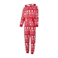 thumbnail image 3 of Fiomva Matching Family Christmas Pajamas Set Hoodie Pajamas Reindeer Jumpsuit Romper Holiday Pjs One Piece Hooded Sleepwear, 3 of 10