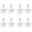 8, variant on ABCISI Stainless Steel Tablecloth Weights, Windproof Clips  for Family dinner or outdoor picnic，Christmas dinner tablecloth decoration or Christmas tree decoration
 (Pack of 6)