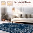 thumbnail image 2 of ODIKA 8' x 10' Machine Washable Non-Slip Area Rug, Middle Eastern Snowflake High Traffic Rug, Blue, 293772, 2 of 7