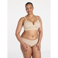 thumbnail image 5 of Joyspun Women's Wireless Seamless Matte Mini Rib Bra, Sizes XS-3XL, 5 of 5