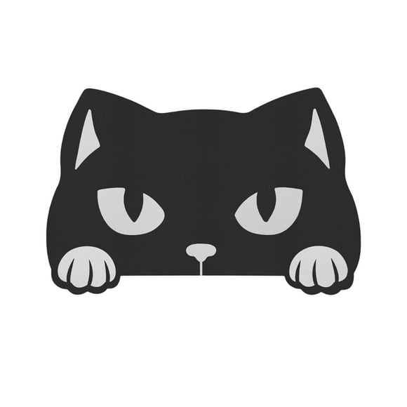 Pet Supplies Cat Food and Water Mat - Cartoon Animal Pattern Indoor Outdoor Use Helps Keep Bowls in Place and Mess Free
