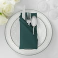 thumbnail image 4 of Lann's Linens Set of 12 Reusable Cloth Dinner Napkins, 17-inch Polyester Fabric Napkins for Holiday, Wedding and Event, Machine Washable, Hunter Green, 4 of 8