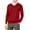 Wine, variant on Men's V-Neck Knit Sweater Long Sleeve Solid Color Classic Fit Casual Pullover
