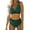Green, variant on KaLI_store Swimsuit Women Tummy Control Women Plus Size Tankini Swimsuit Two Piece Flowy Swimdress Bathing Suits with Shorts Green,M