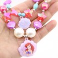 thumbnail image 3 of Pulsera de Collar de Cuentas Jadeshay Conjunto de Pulsera y Collar de Concha de Estrella para Niña, 3 of 6
