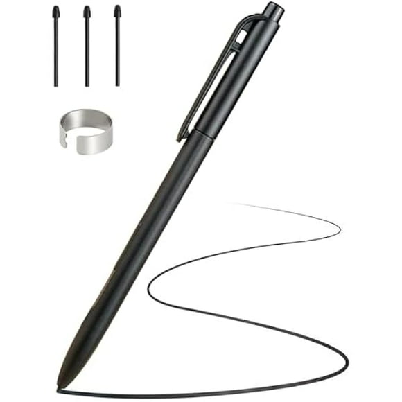 LinQingQ EMR Stylus Compatible with Remarkable 2, Replacement Digital Pen with Eraser for Samsung Galaxy/Kindle Scribe/SuperNote, 4096 Pressure Levels, Palm Rejection, Tilt Support (3 Pen Tips)
