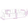 thumbnail image 4 of vidaXL 2-Seater Sofa Bed with Two Pillows Dark Green Velvet, 4 of 5