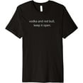 thumbnail image 1 of Vodka and Red Bull, Keep It Open Premium T-Shirt - White - 3XL, 1 of 4