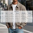 thumbnail image 3 of Jjayotai Men's Zip Up Jacket Collared Bomber Sleeve Pocket Utility Outerwear Casual Loose Fit Fall Winter Streetwear Ribbed Cuffs, 3 of 6