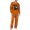 Orange, variant on EANJE Men's Halloween 2 Piece Pajama Set Cute Reaper Cartoon Print Casual Long Sleeve Top & Long Pant Holiday Gift Soft Daily Sleepwear Suit Earthy Yellow M