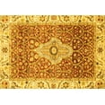 thumbnail image 1 of Ahgly Company Machine Washable Indoor Rectangle Abstract Yellow Modern Area Rugs, 2' x 4', 1 of 4