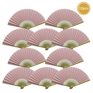 50 Pcs Wedding Hand Fans for Guests with Organza Bags Decorative Bamboo  Folding Fans Bulk Thanks for Coming Fans for Wedding Party Favors Bridal