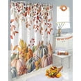 thumbnail image 6 of Thanksgiving Harvest Shower Curtains for Bathroom, Fruit Pumpkin Fall Leaves Farmhouse Waterproof Fabric Shower Curtain for Bathroom Bathtub Decoration, Machine Washable, 72"x72", 6 of 9