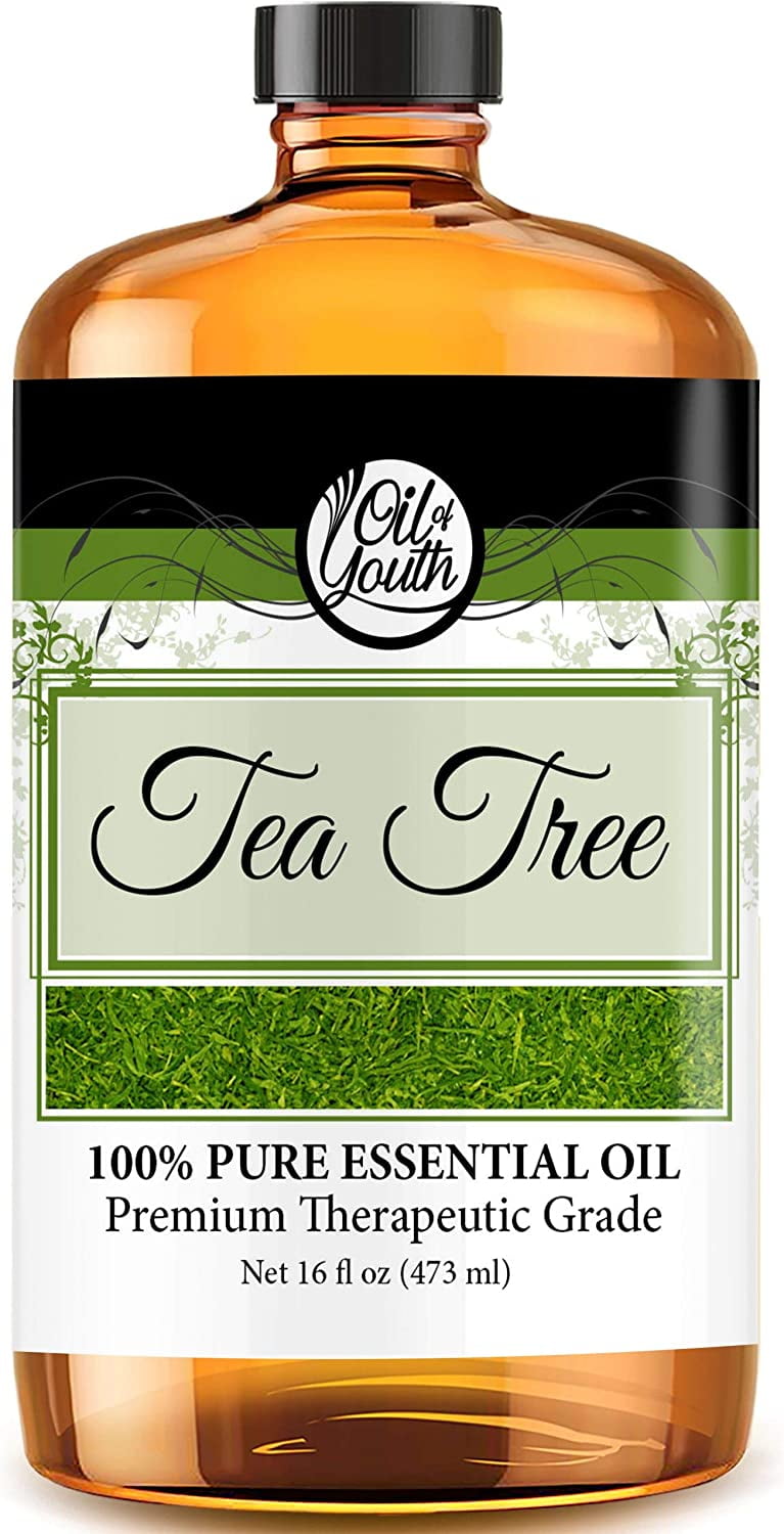 16oz Bulk Tea Tree Essential Oil by Oil of Youth – Therapeutic Grade – Tea Tree Oil
