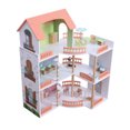 thumbnail image 4 of Kitem 3-Layer Doll House, Doll Villa Toys for Kids Ages 3-7 Rooms Indoor Toys, Pretend Plays Toy with Accessories and Furniture, Outdoor Play for Kids, Girls Toys Toys for 3-6, 4 of 13