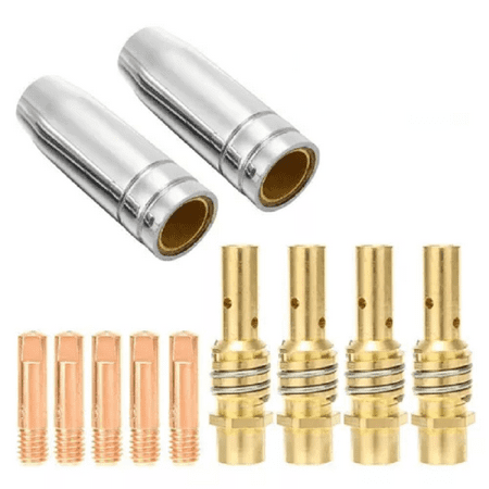 

Binzel 15AK Compatible Welding Torch Set 0 8mm 0 030 Nozzle Contact Tip 11Pcs