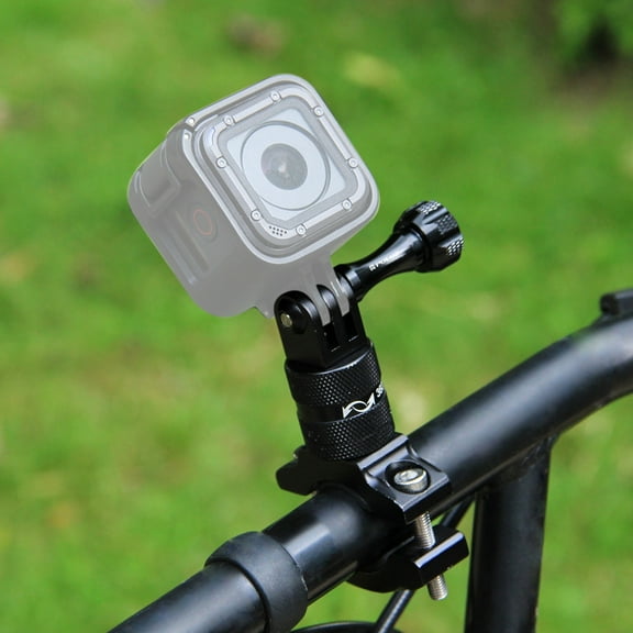 PULUZ 360 Degree Rotation Bike Aluminum Handlebar Adapter Mount with Screw for GoPro, Insta360,