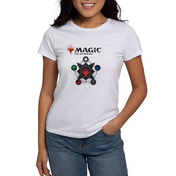 CafePress - Magic Mana Symbols T Shirt - Women's Classic T-Shirt