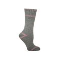 thumbnail image 2 of Polar Heat Women’s Winter Weight Wool Socks, 3 Pack Cozy Thermal Socks, Geometric Gray & Pink, 2 of 6
