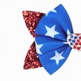 thumbnail image 6 of TOWED22 Hair Bows for Girls, White Bow Hair Clips, 4th of July Sequin Hair Bow Alligator Clip, Sparkly Cheer Barrettes Hairpins for Girls Kids Teens Children(Blue), 6 of 6