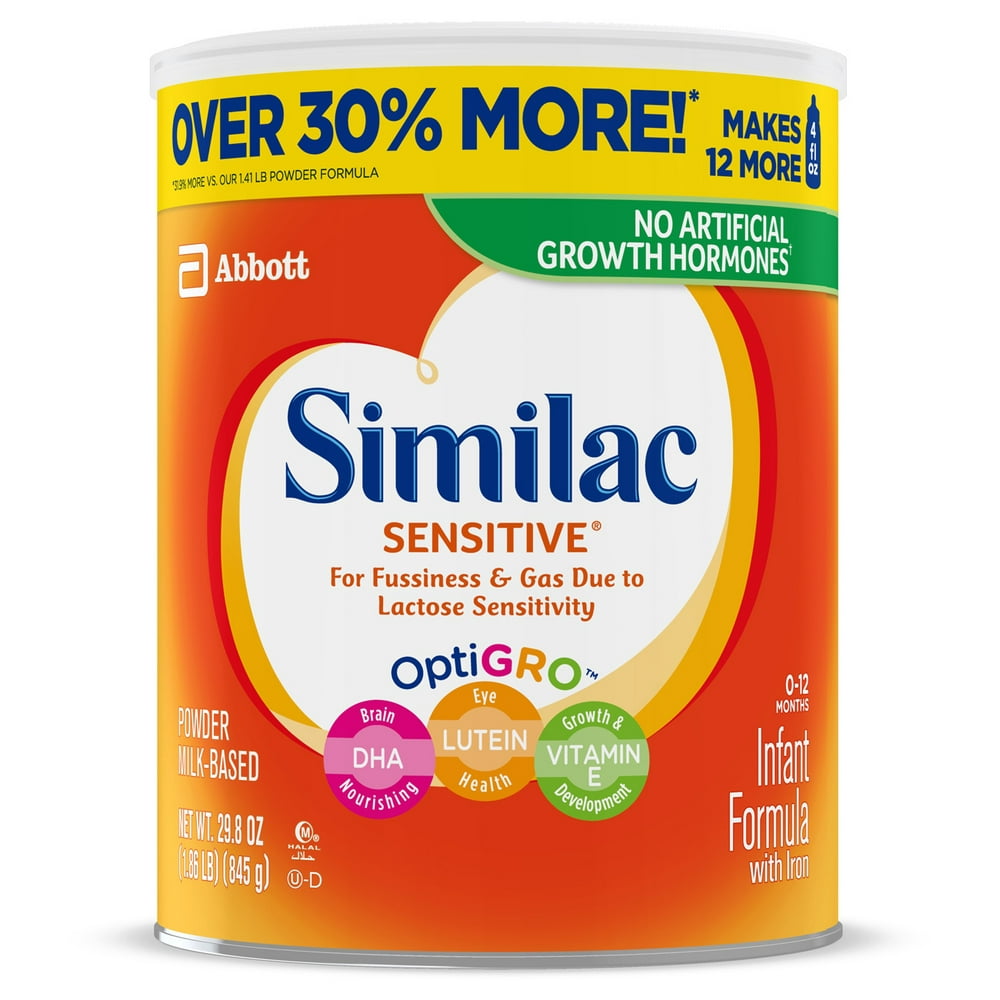 Similac Sensitive with Iron Powder Baby Formula, 29.8 oz Can - Walmart