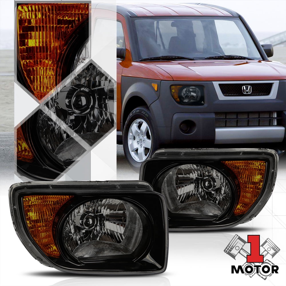 Smoke Tinted Headlight Lamp Amber Turn Signal Reflector for 0308 Honda