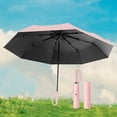 thumbnail image 1 of plegable de hojas, portátil, resistente al viento, con protección solar y hebilla de anillas para actividades al aire libre, viajes a la rosa, 1 of 10