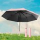 thumbnail image 1 of plegable de hojas, portátil, resistente al viento, con protección solar y hebilla de anillas para actividades al aire libre, viajes a la rosa, 1 of 10