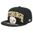 thumbnail image 3 of Men's New Era Black Pittsburgh Steelers  Oversized 59FIFTY Fitted Hat, 3 of 5