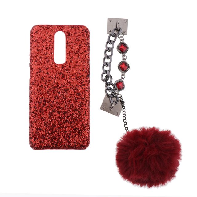 Cubierta de la caja del teléfono de cristal Bling Cubierta De Del Teléfono Brillo Bling Volver + Y De cabellero Para OPPO R17Pro Magideal Cubierta de la caja del teléfono de cristal Bling