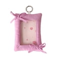thumbnail image 2 of Lenkho Kawaii Bow Photocard Holders 3 Inch Cute Fabric Card Protector ID Badge Holders With Keychain Backpack Glamour For Students, 2 of 6