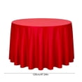 thumbnail image 3 of VOTRUDI Round Satin Tablecloth Fabric Round Table Cover Wrinkle Table Cloth For Wedding Banquet Party Home Dining Table Decor 47.24×47.24in, 3 of 6