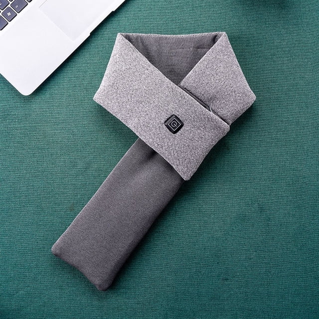 Mikilon USB Smart Charging Neck And Shoulder Winter Cold Protection And Warm Heating Men And Women Scarf