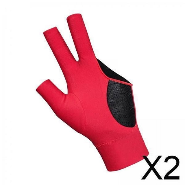 Guantes de billar,Guantes de billar para mujeres y hombres elásticos para mano izquierda,Guantes para tacos de billar Guantes de 3 dedos antideslizantes,Guantes de juego de tacos de billar