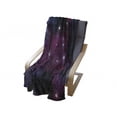 thumbnail image 4 of Space Soft Flannel Fleece Throw Blanket, 4 Comet on the Sky Stardust Meteor Shower Wish Halo Scenery, Cozy Plush for Indoor and Outdoor Use, 50" x 70", Magenta Blue, by Ambesonne, 4 of 6